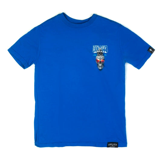 SULLEN CLOTHING PINEAPPLE PARADISE BLUE YOUTHS PREMIUM T-SHIRT