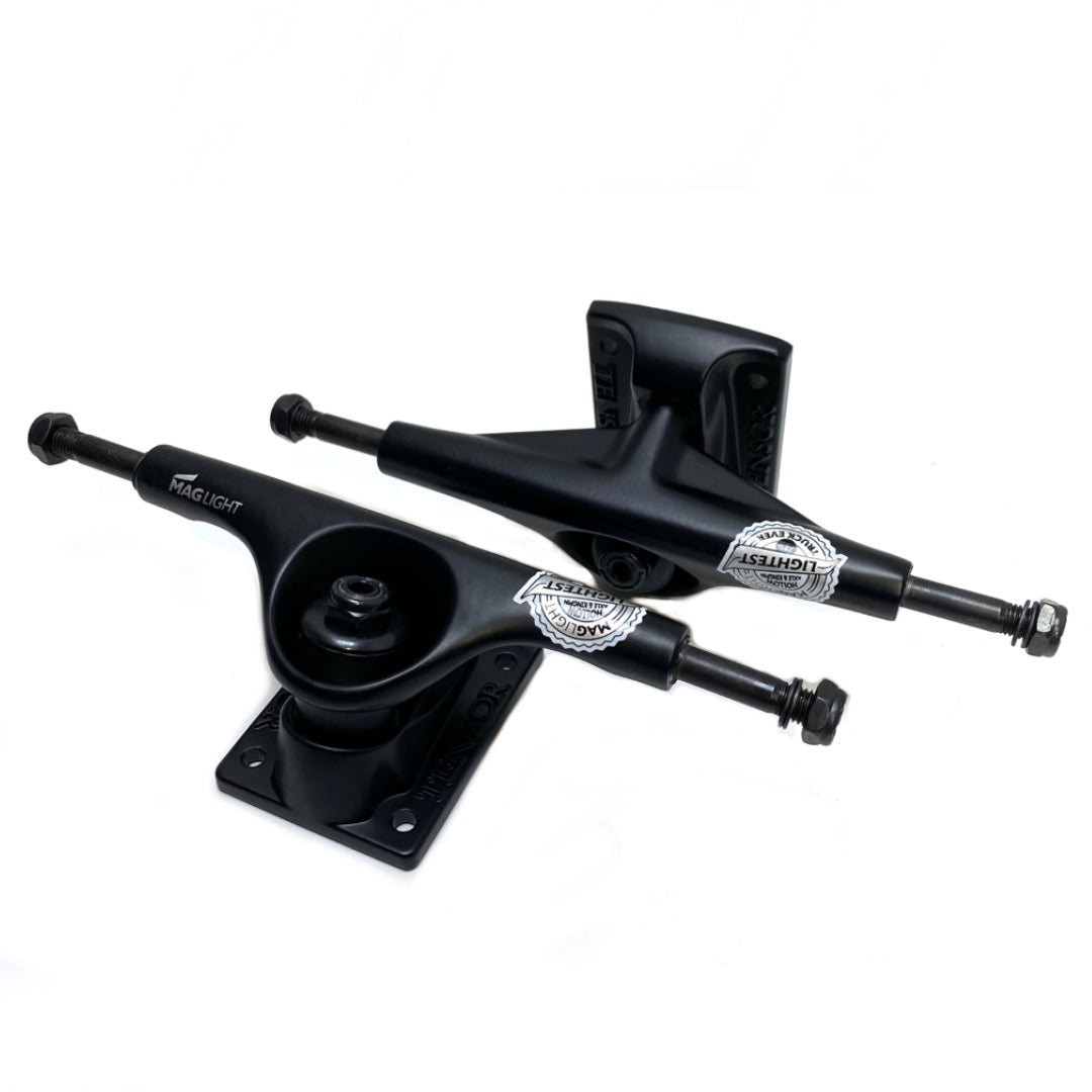 Tensor Black Mag Light Lo Skateboard Trucks 5.5