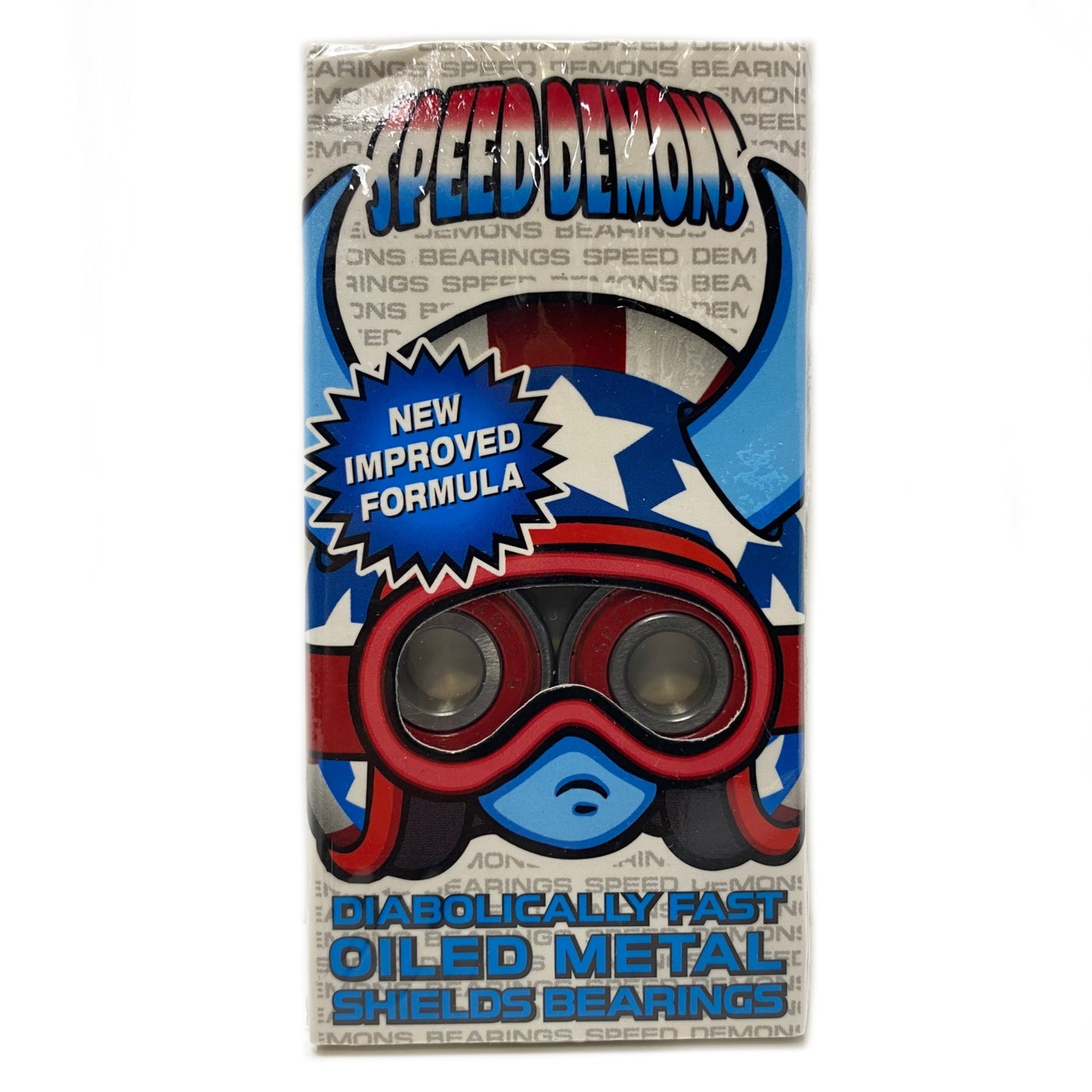 Speed Demons Stars & Stripes Red Skateboard Bearings ABEC 5