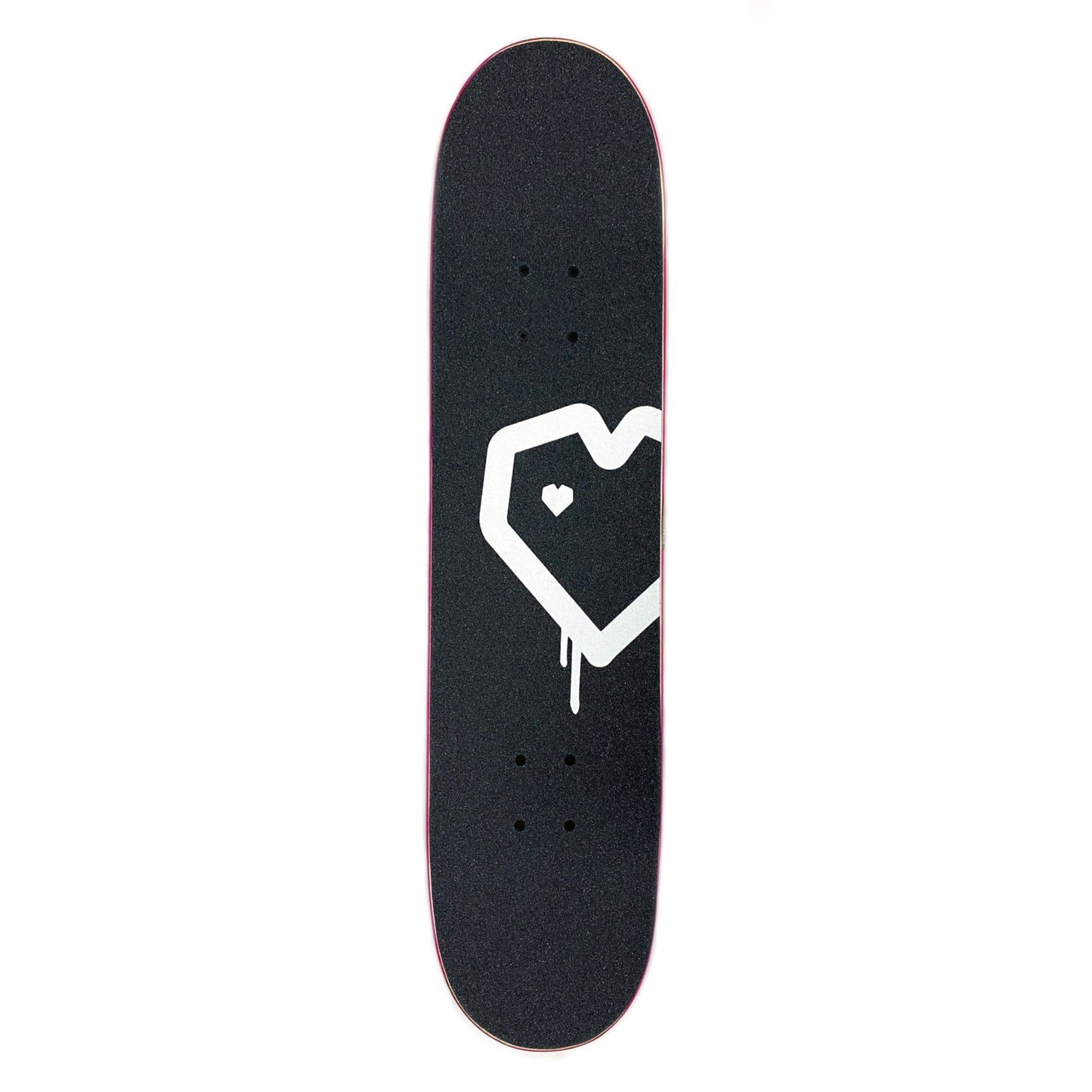 BLUEPRINT SPRAY HEART BLUE & PINK COMPLETE SKATEBOARD 7.75"