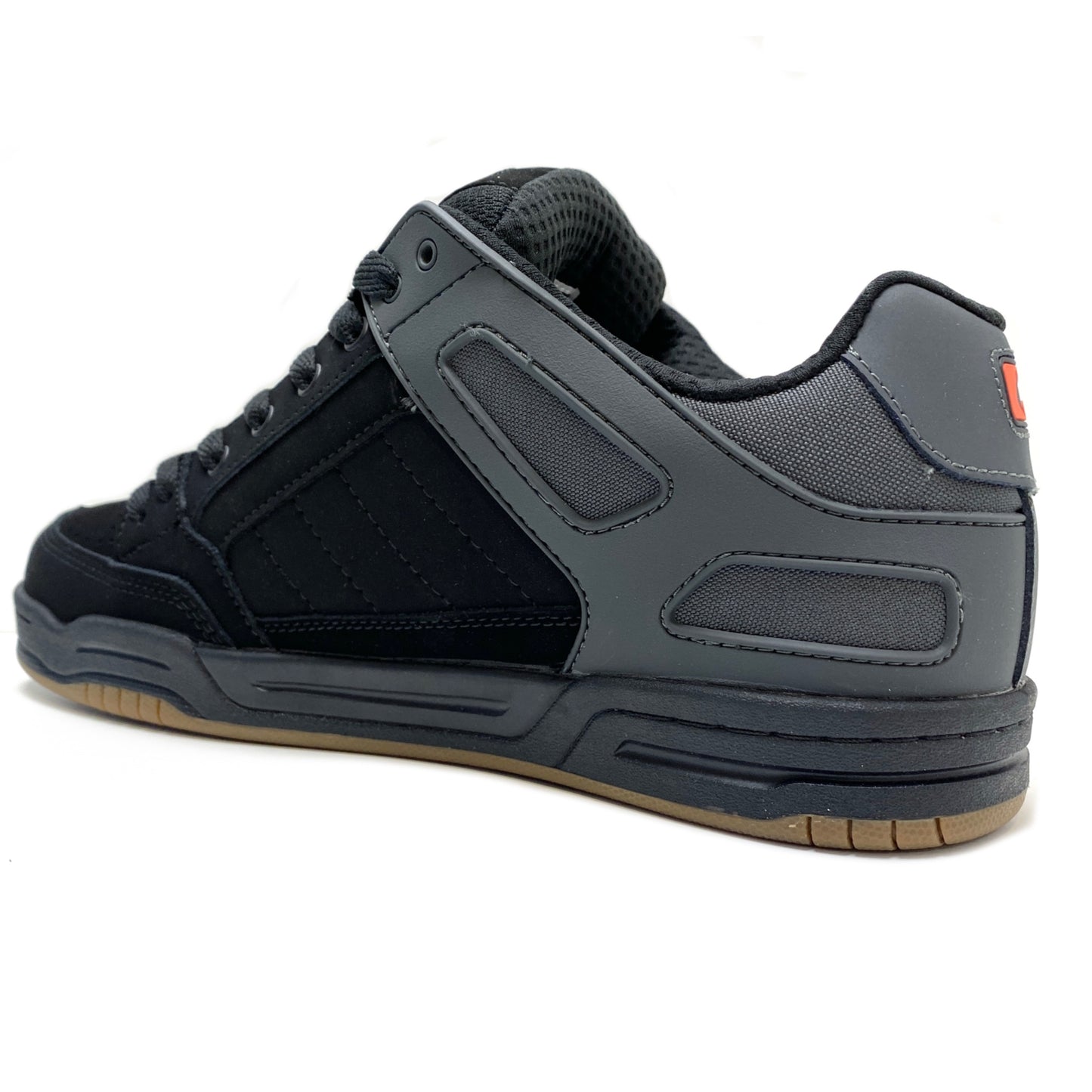 GLOBE TILT BLACK SPLIT ORANGE TRAINERS