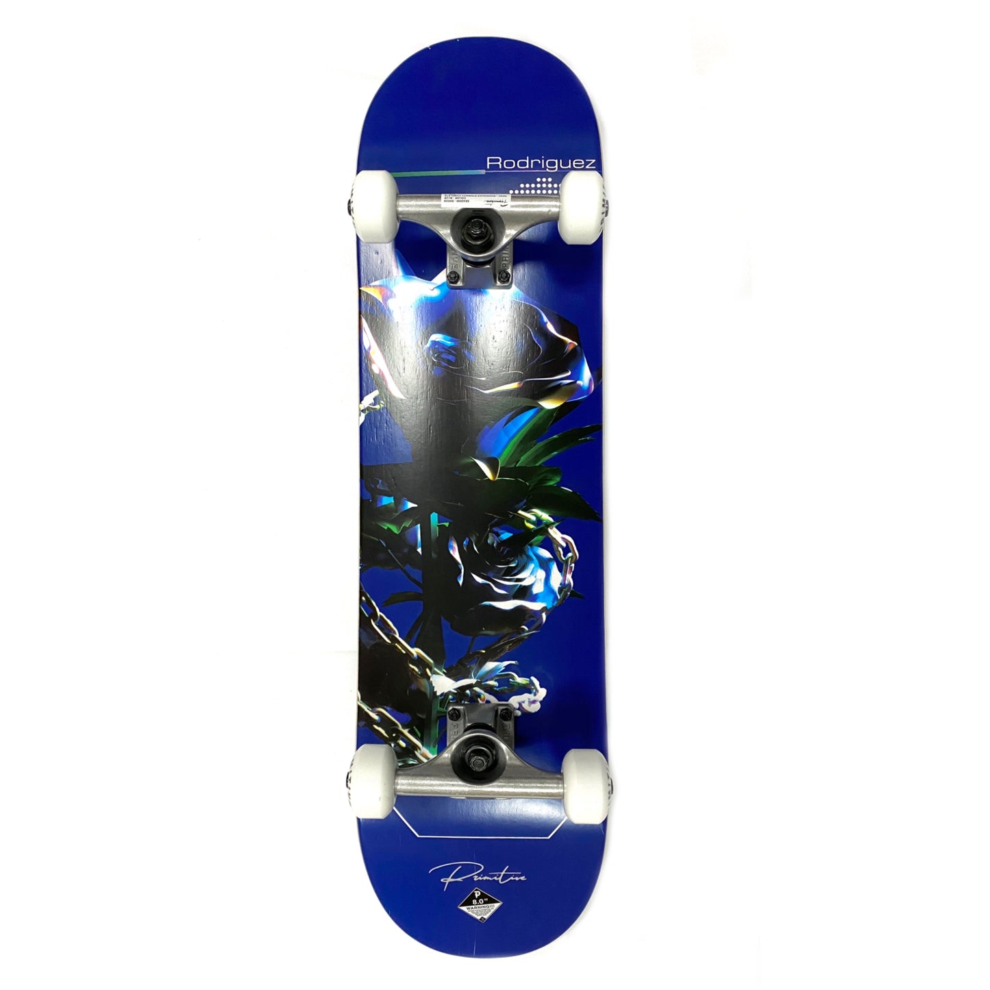 Primitive Rodriguez Eternity Blue Complete Skateboard 8"