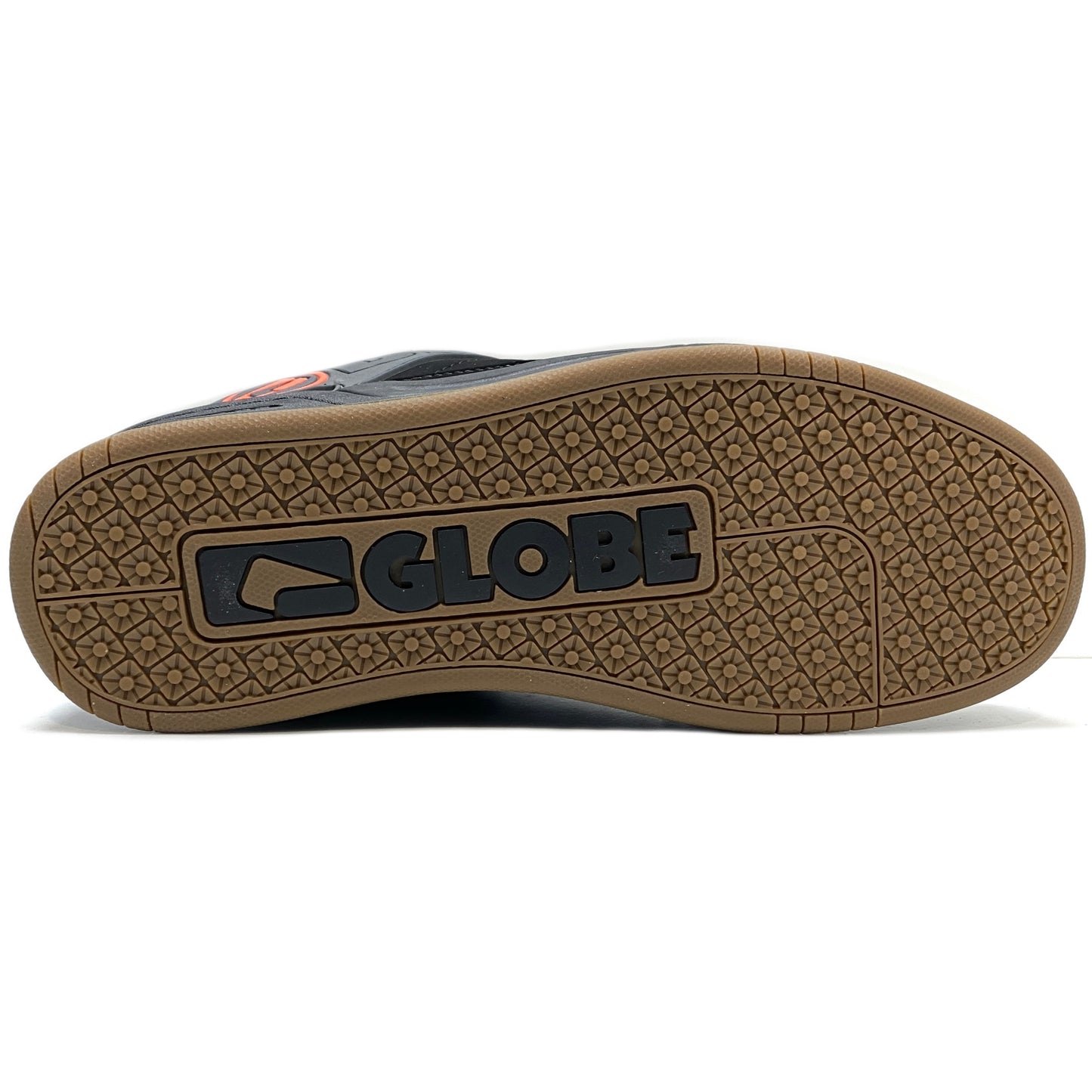 GLOBE TILT BLACK SPLIT ORANGE TRAINERS (UK 10)