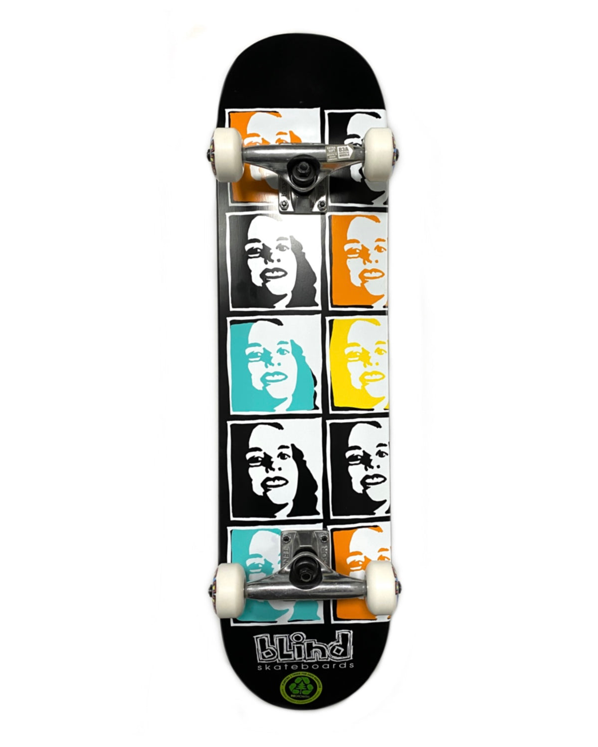Blind Psychedelic Multi Girl FP Premium Complete Black 7.625"
