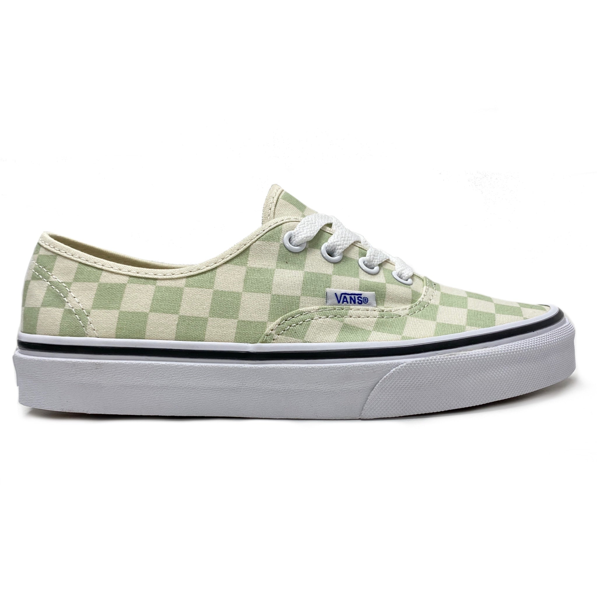 Checkerboard store green vans