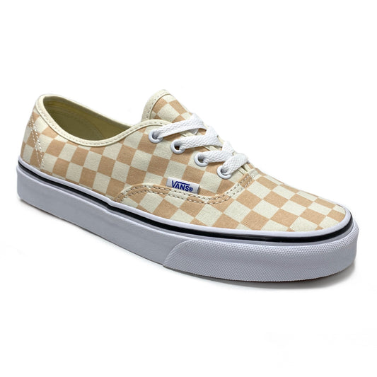 VANS AUTHENTIC (CHECKERBOARD) APRICOT ICE CANVAS TRAINERS