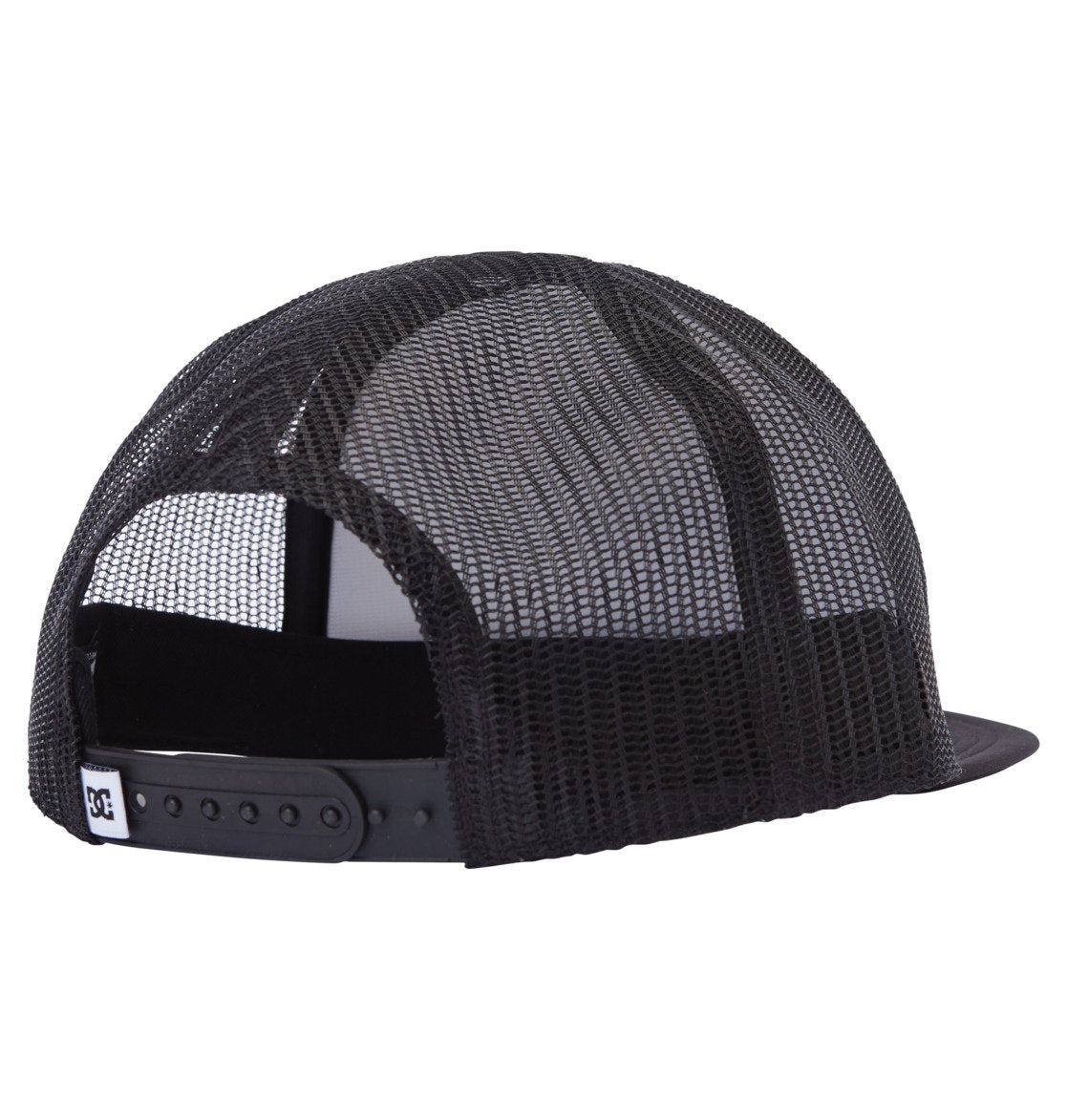 DC SHOES GAS STATION BLACK & WHITE TRUCKER HAT CAP
