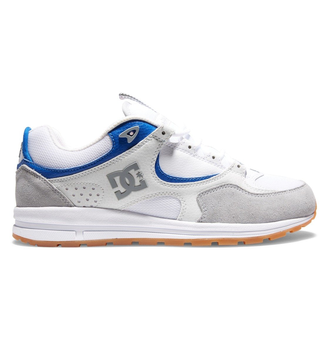 DC SKOES KALIS LITE GREY BLUE WHITE TRAINERS