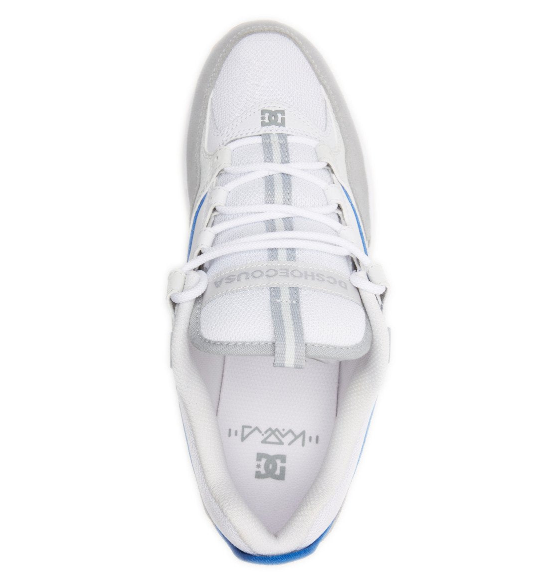 DC SKOES KALIS LITE GREY BLUE WHITE TRAINERS