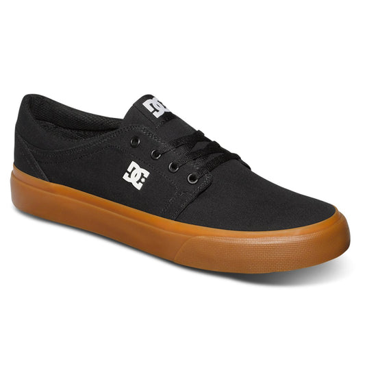 DC SHOES TRASE TX BLACK GUM TRAINERS (UK 11)