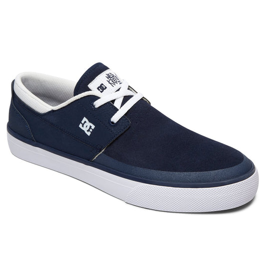DC SHOES WES KREMER 2 S NAVY & WHITE TRAINERS
