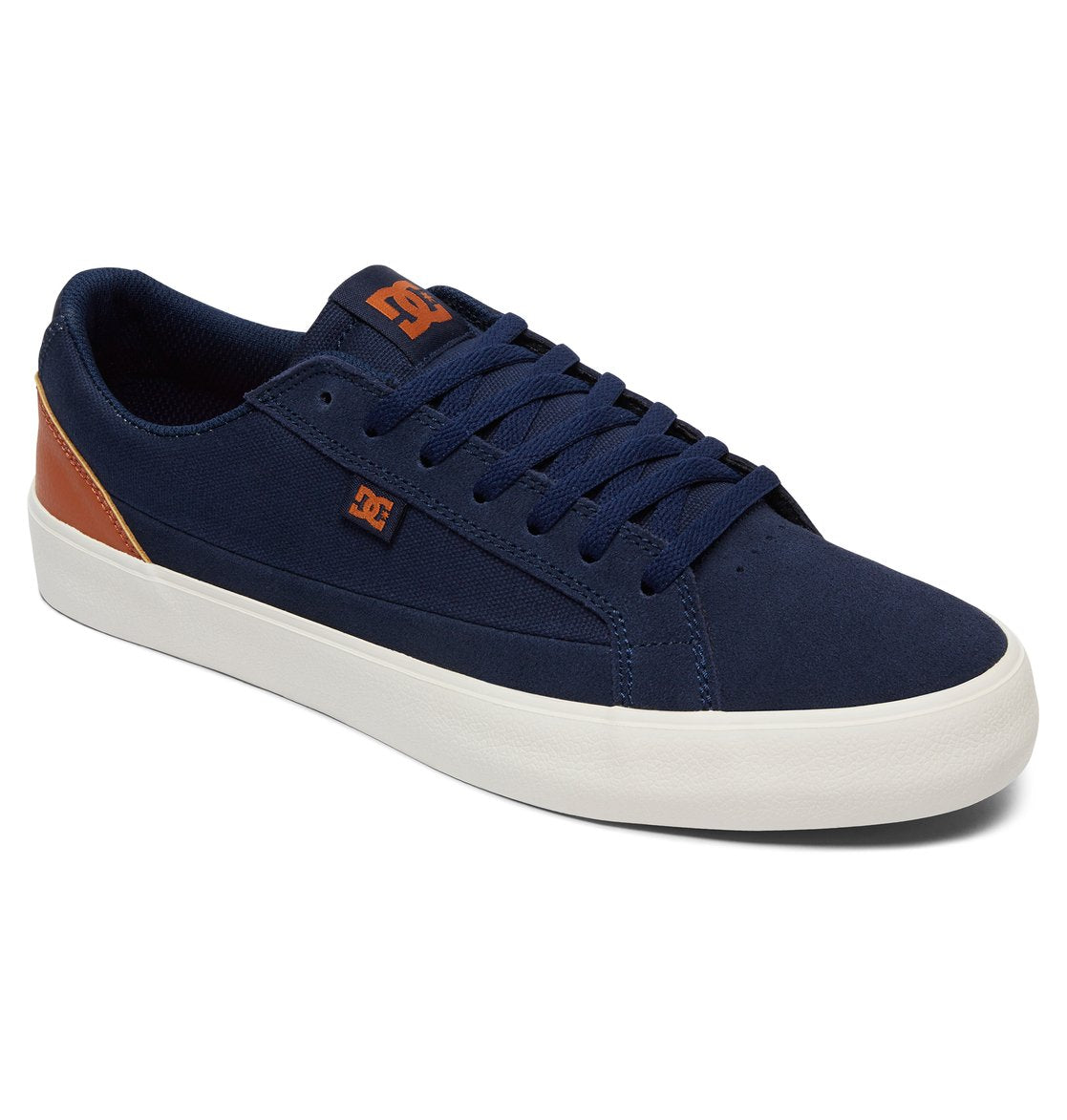 DC SHOES LYNNFIELD S NAVY DK CHOCOLATE TRAINERS (UK 7)