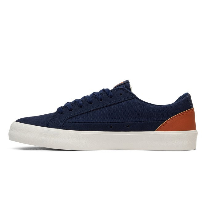 DC SHOES LYNNFIELD S NAVY DK CHOCOLATE TRAINERS (UK 7)