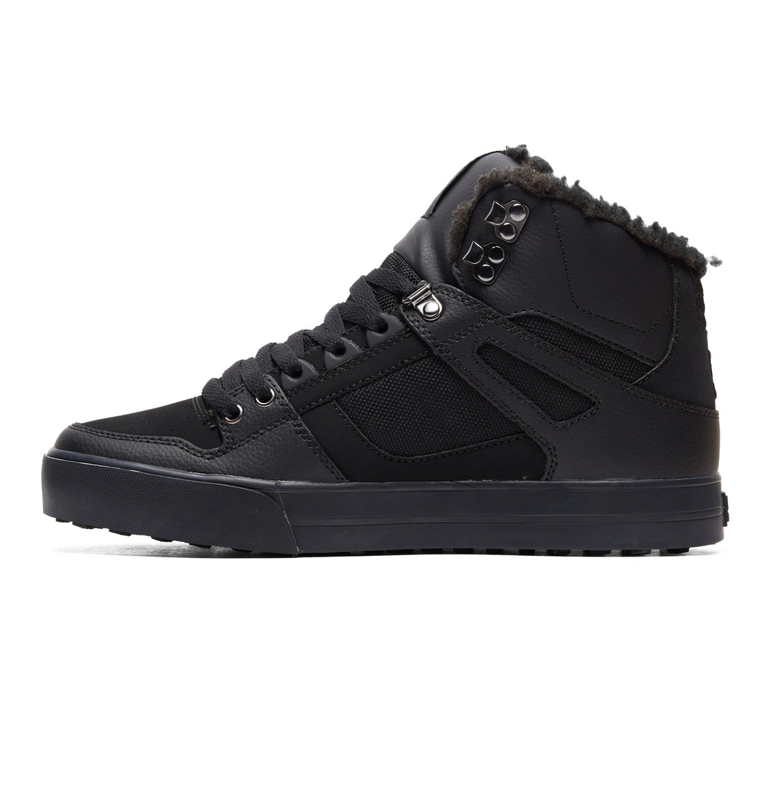 DC SHOES PURE HIGH TOP WC WNT BLACK BLACK WINTER TRAINERS
