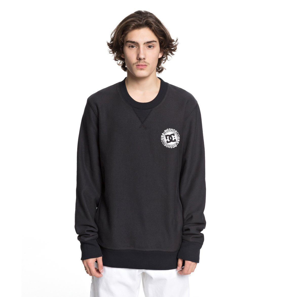DC SHOES CORE BLACK CREW SWEATSHIRT