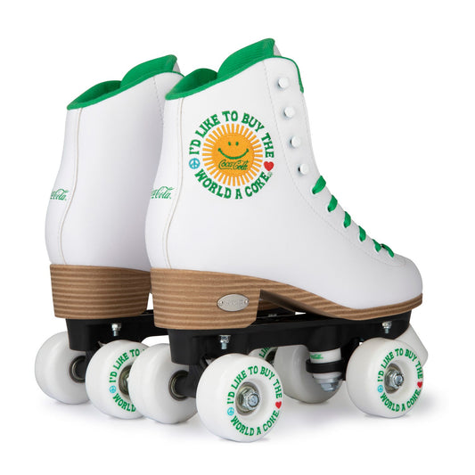 Coca Cola Rookie Roller Skates Sunshine White