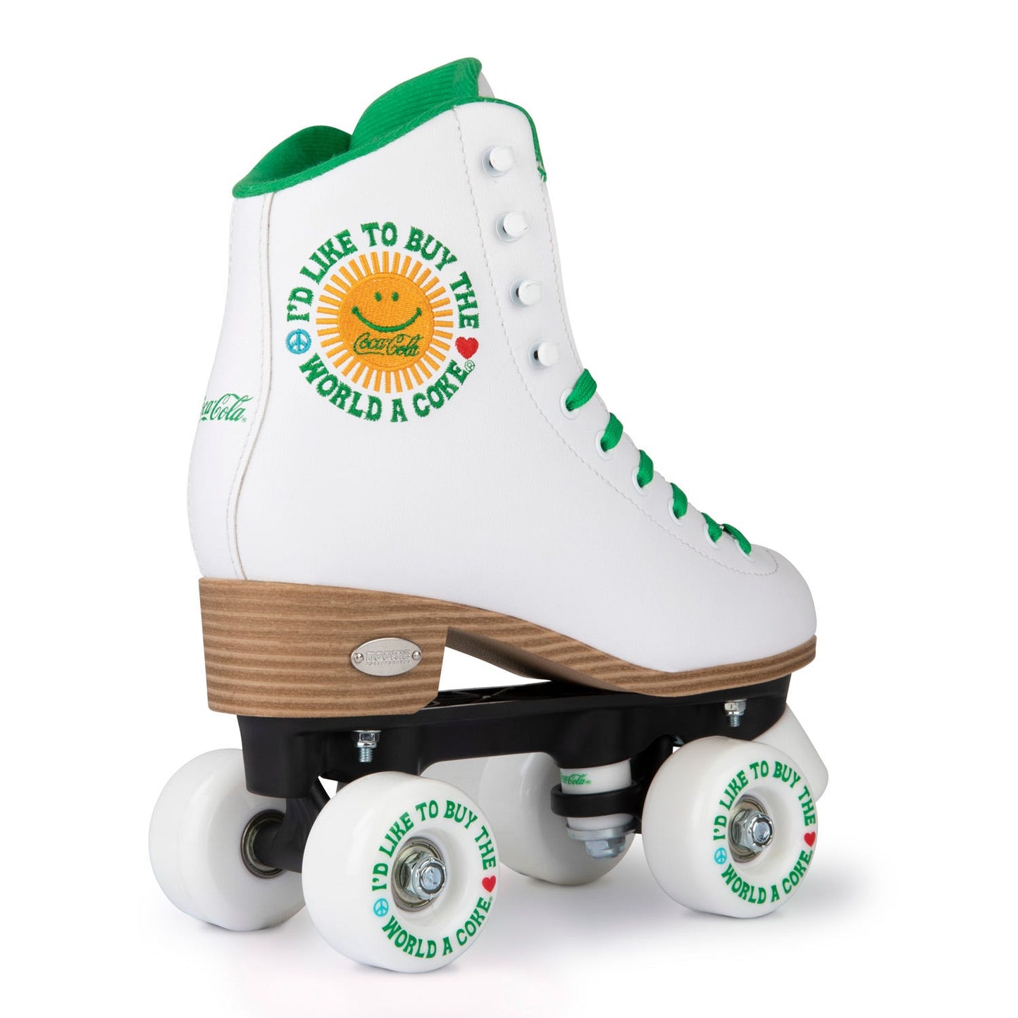 Coca Cola Rookie Roller Skates Sunshine White