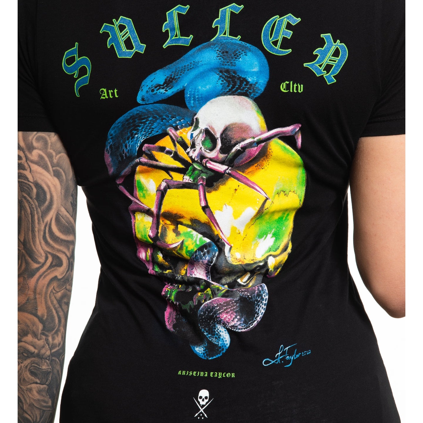 SULLEN ANGELS TAYLOR SKULL LADIES T-SHIRT