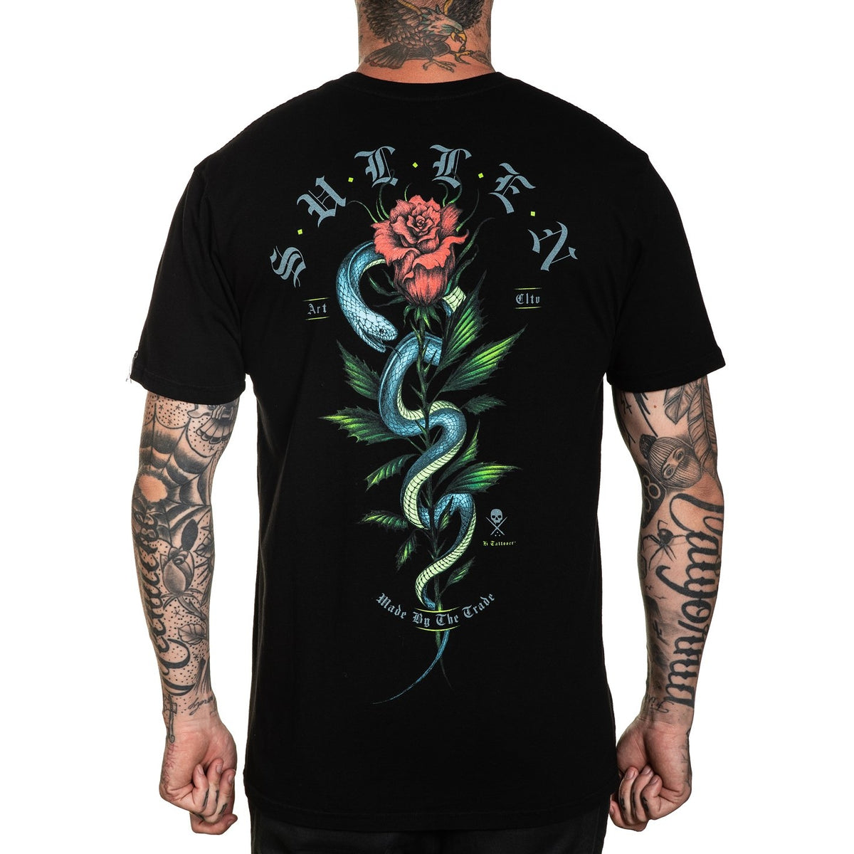SULLEN CLOTHING BLACK MAMBA BLACK PREMIUM T-SHIRT (M)