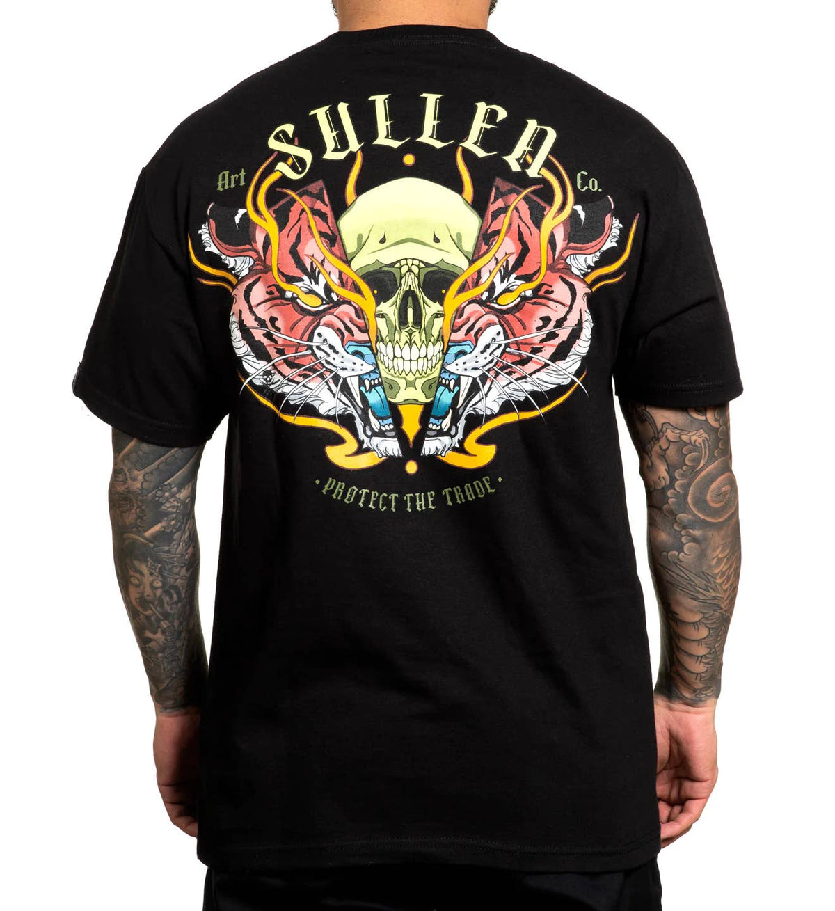SULLEN CLOTHING SPLIT TIGER BLACK STANDARD T-SHIRT (XL)
