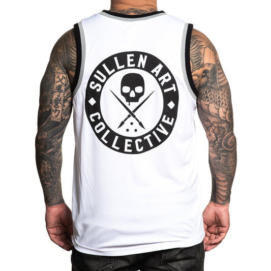 SULLEN CLOTHING BOH WHITE JERSEY TANK