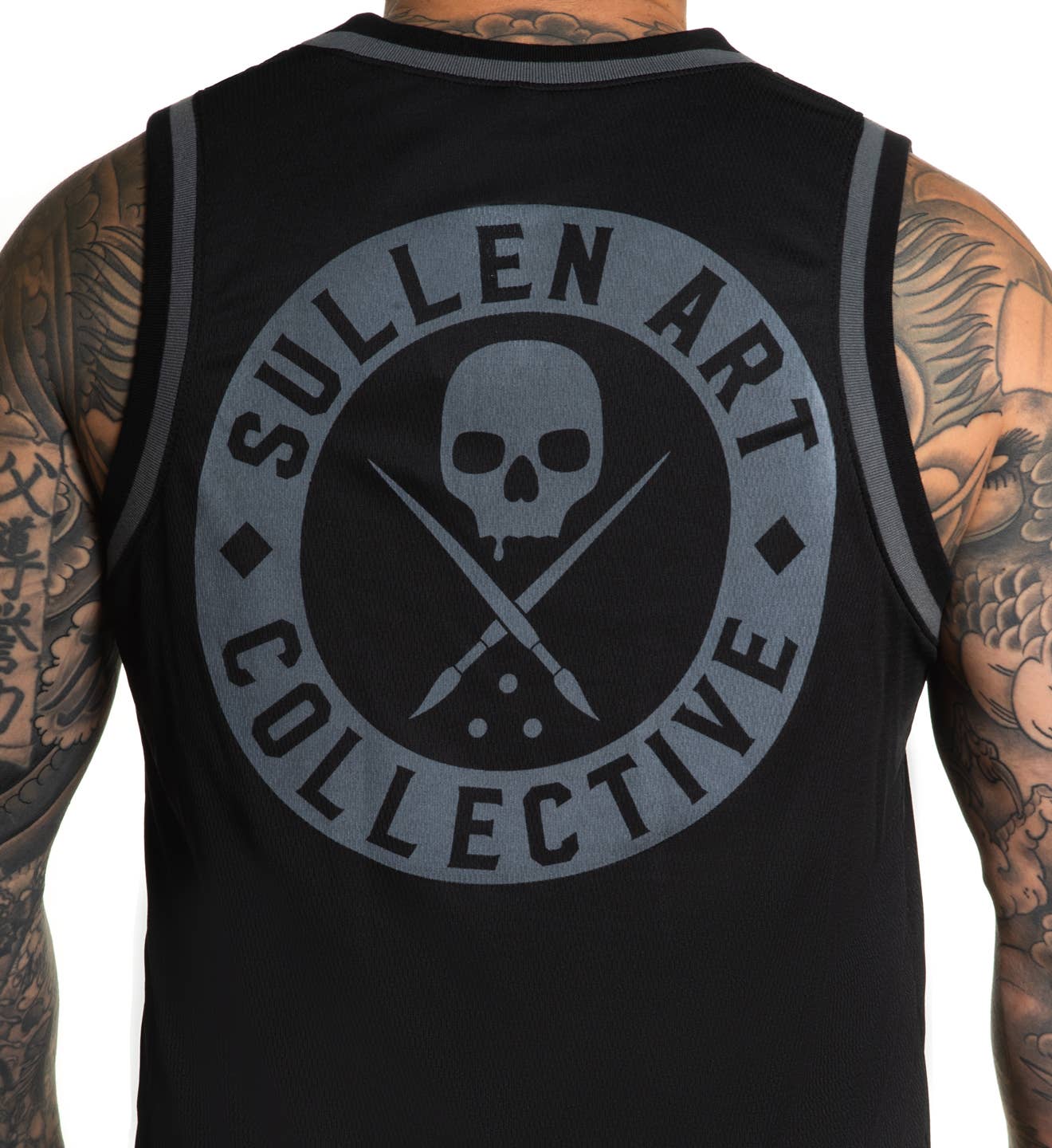 SULLEN CLOTHING BOH JERSEY TANK BLACK & GREY (L)