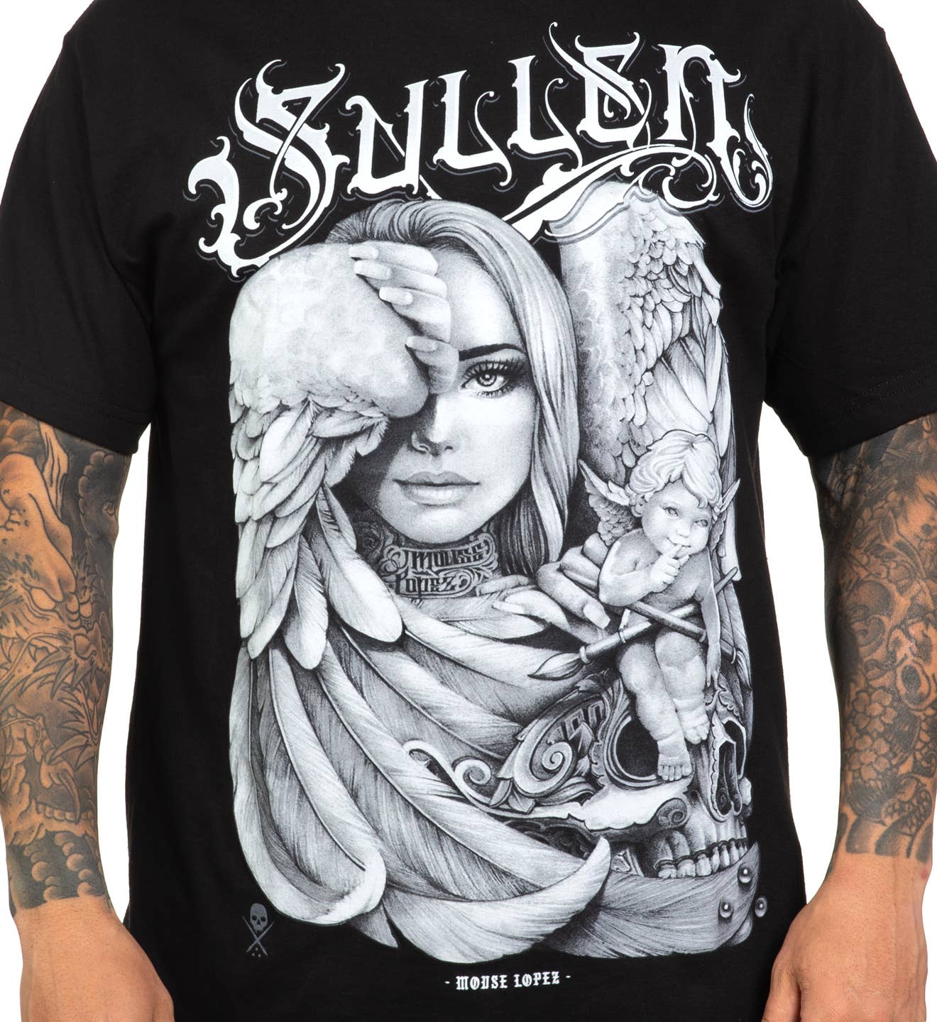 SULLEN CLOTHING MOUSE LOPEZ BLACK STANDARD T-SHIRT