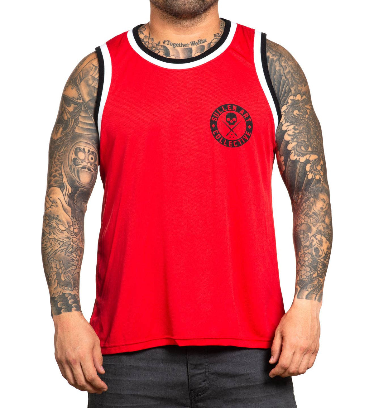SULLEN CLOTHING BOH RED JERSEY TANK