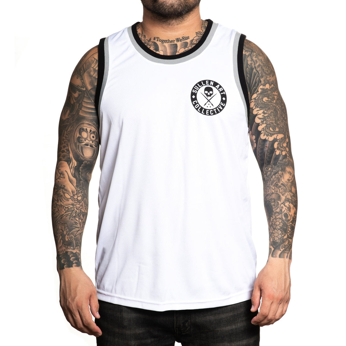 SULLEN CLOTHING BOH WHITE JERSEY TANK