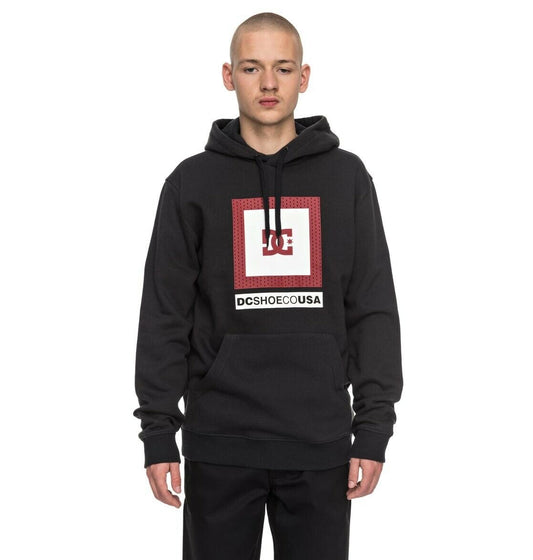 DC SHOES ATTITUDE BLACK PULLOVER HOODIE (S)