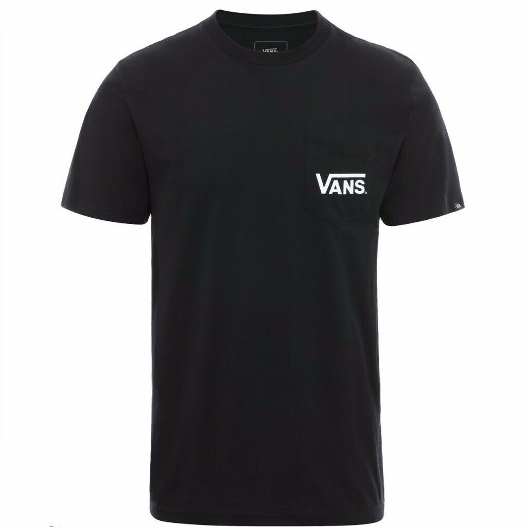 VANS OTW POCKET LOGO BLACK & WHITE T SHIRT