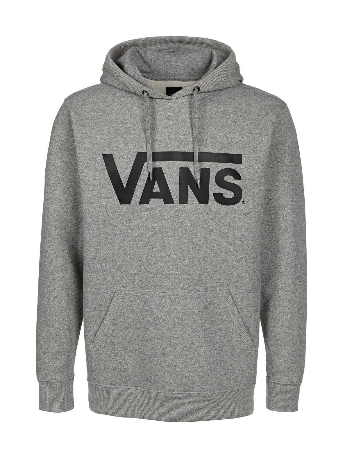 Vans Classic Logo Concrete Heather Grey & Black Pullover Hoodie