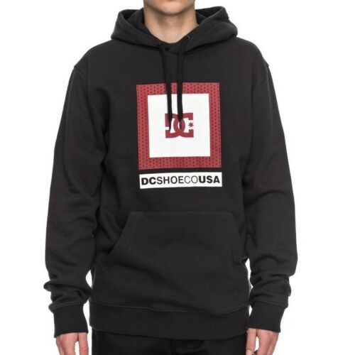 DC SHOES ATTITUDE BLACK PULLOVER HOODIE (S)