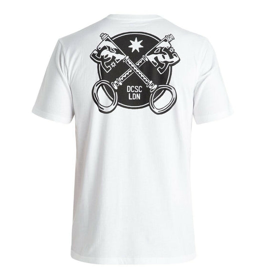 DC SHOES BEATDOWN WHITE T-SHIRT (S)