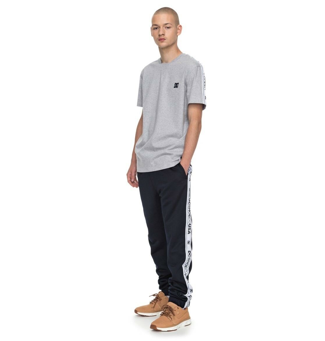 DC SHOES 94 HERITAGE JERSEY HEATHER GREY T-SHIRT