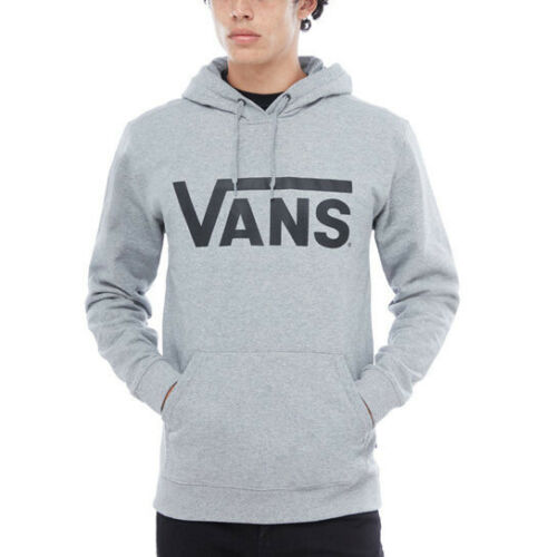 Vans Classic Logo Concrete Heather Grey & Black Pullover Hoodie