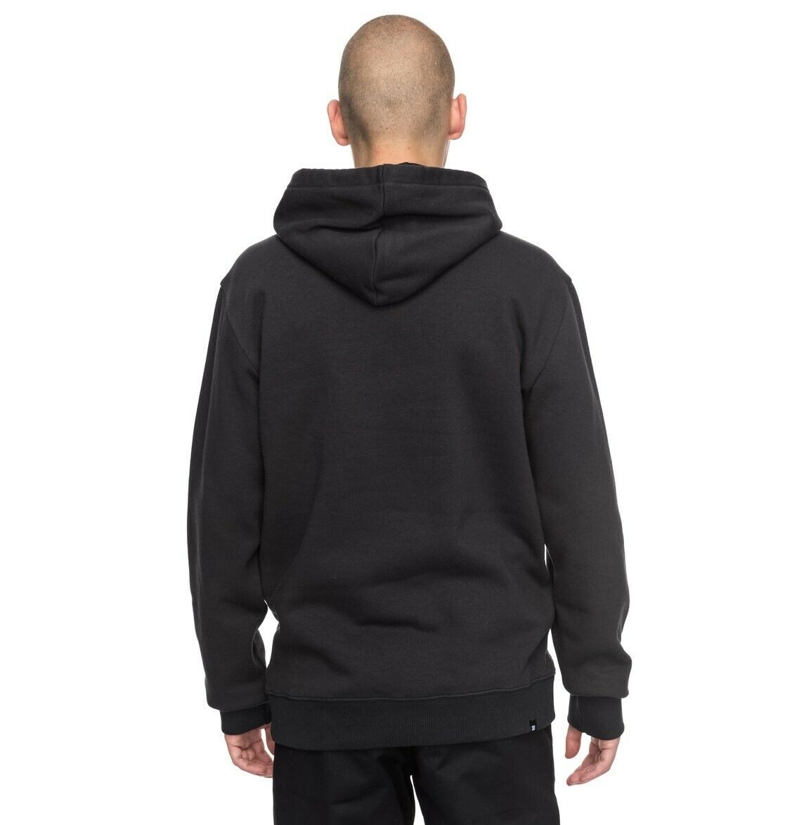 DC SHOES ATTITUDE BLACK PULLOVER HOODIE (S)