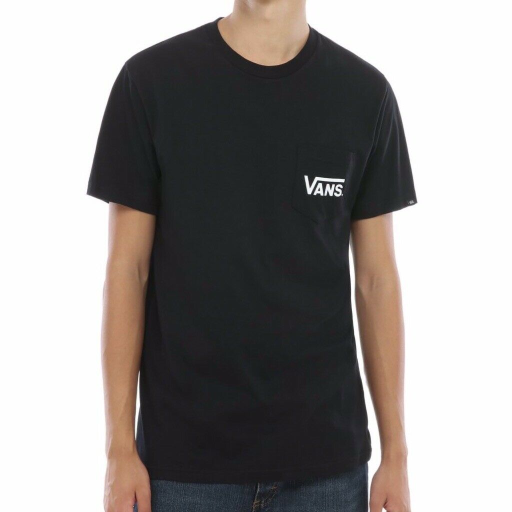 VANS OTW POCKET LOGO BLACK & WHITE T SHIRT
