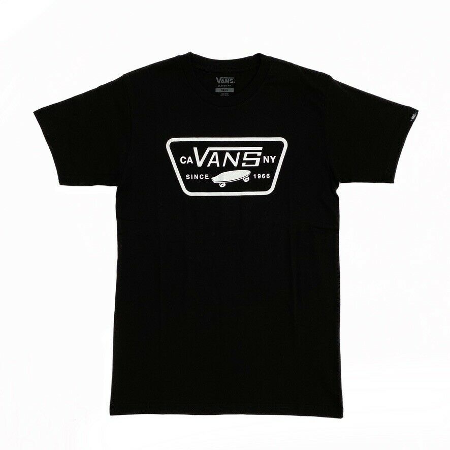 VANS FULL PATCH BLACK & WHITE TSHIRT