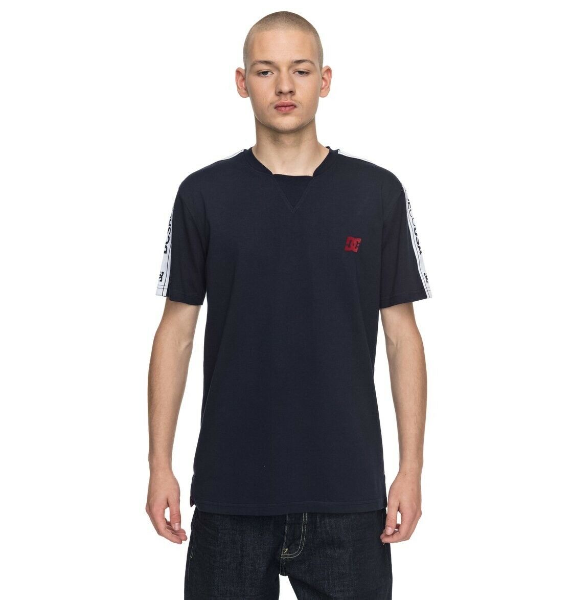 DC SHOES 94 HERITAGE JERSEY DARK INDIGO T-SHIRT