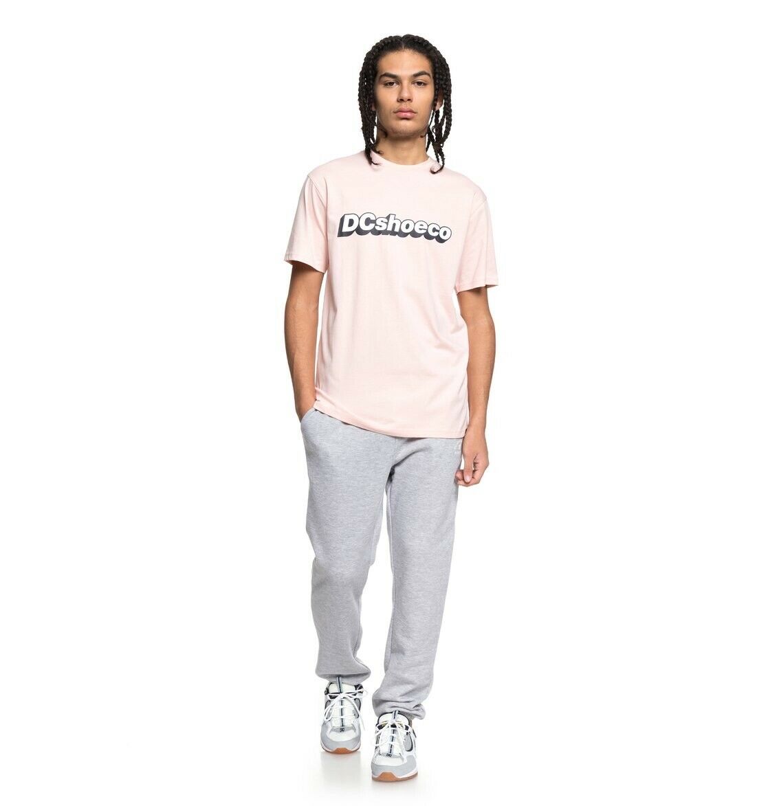 DC SHOES ARTIFUNCTION ENGLISH ROSE PINK T-SHIRT