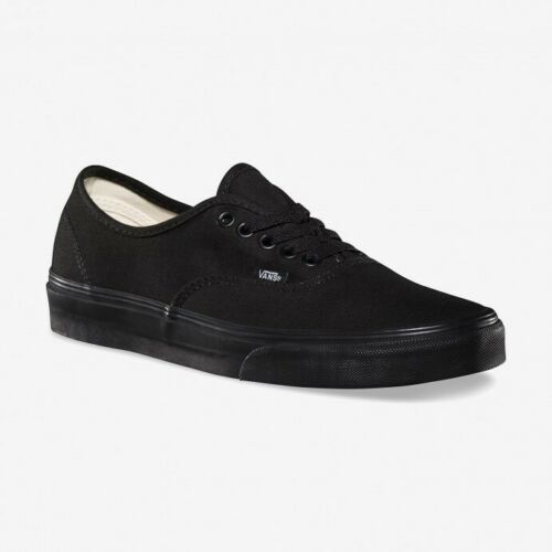 VANS AUTHENTIC BLACK BLACK UNISEX TRAINERS