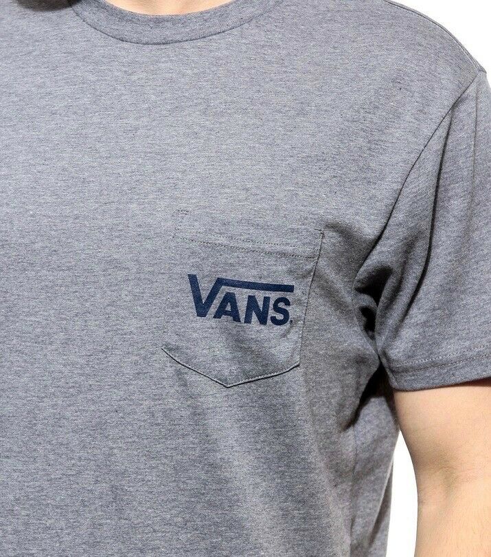 VANS OTW POCKET LOGO HEATHER GREY DRESS BLUES T SHIRT