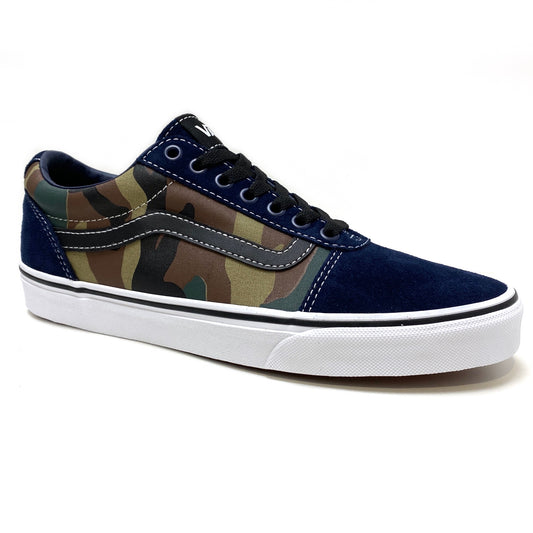 VANS WARD CAMO DRESS BLUE TRUE WHITE TRAINERS