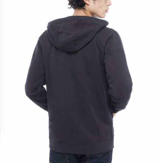 vans classic logo black & white zipper hoodie