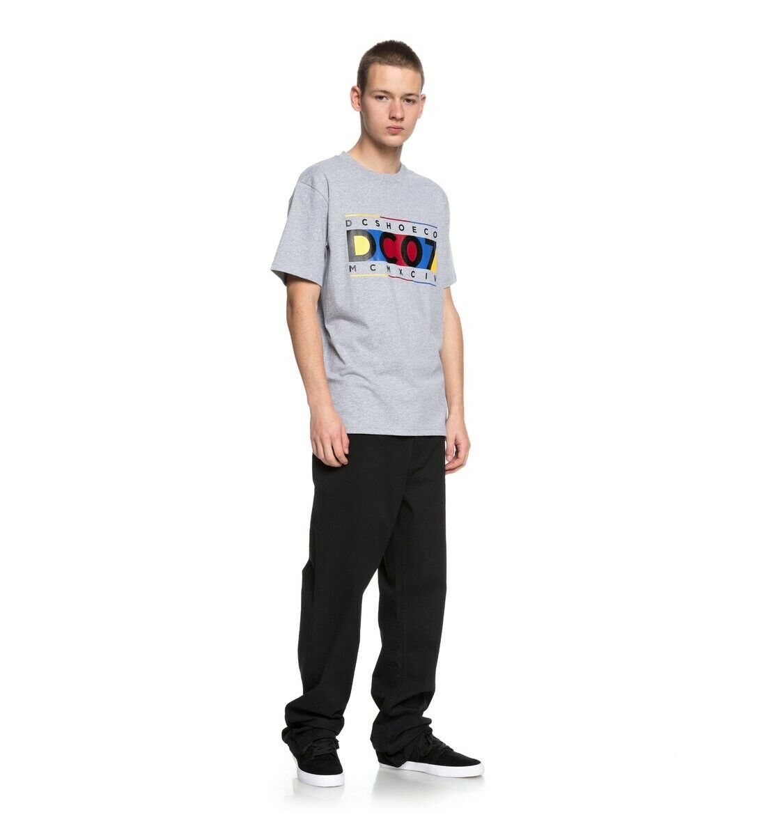 DC SHOES KNUCKLE IN A ROW DARK HEATHER T-SHIRT