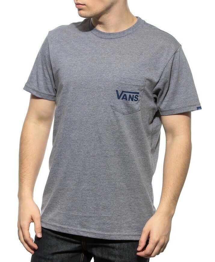 VANS OTW POCKET LOGO HEATHER GREY DRESS BLUES T SHIRT