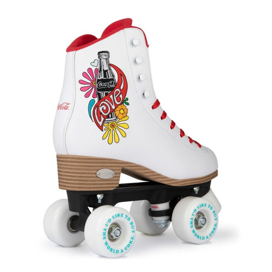 Coca Cola Rookie Roller Skates Love White