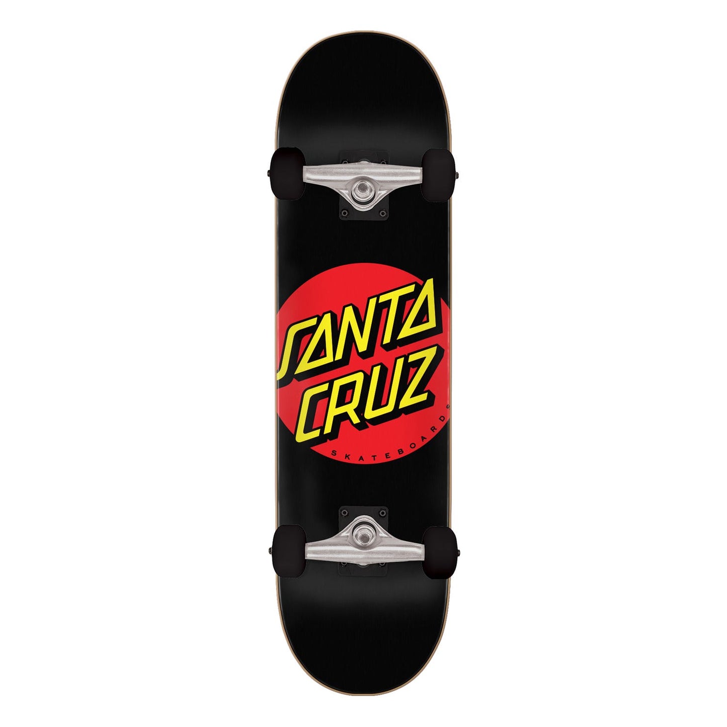 Santa Cruz Classic Dot Black Skateboard Complete 8"