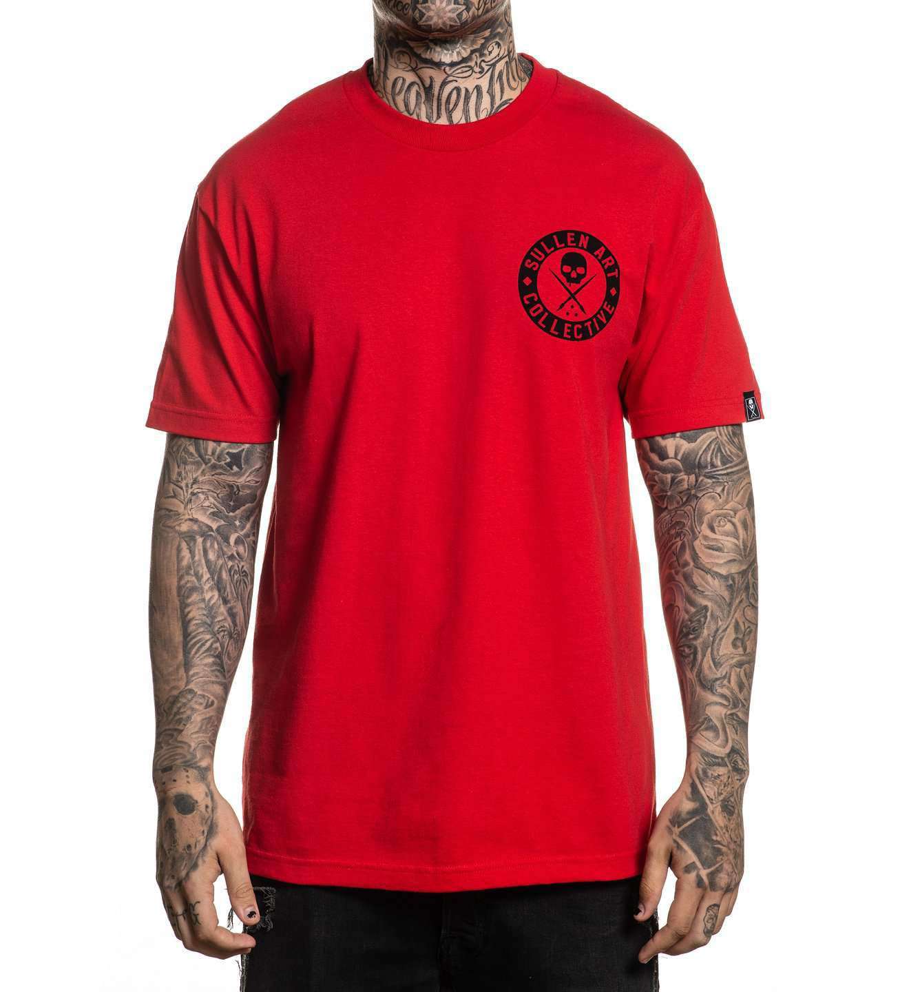 SULLEN CLOTHING CLASSIC BADGE STANDARD RED T-SHIRT